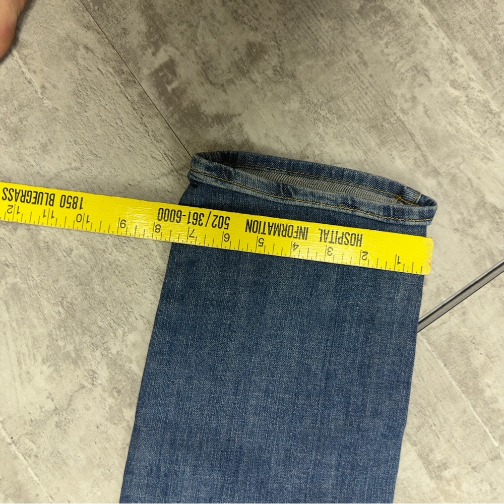 GAP Boyfriend Jeans Size 10 Distressed Medium Wash Denim Relaxed Fit Women - Picture 8 of 9